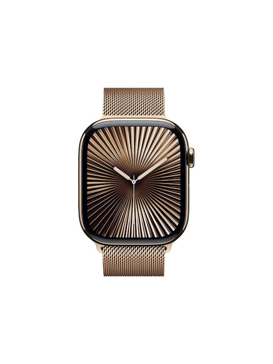Burga Elegance Λουράκι Ανοξείδωτο Ατσάλι Χρυσό (Apple Watch 38/40/41/42mm) - Image 2