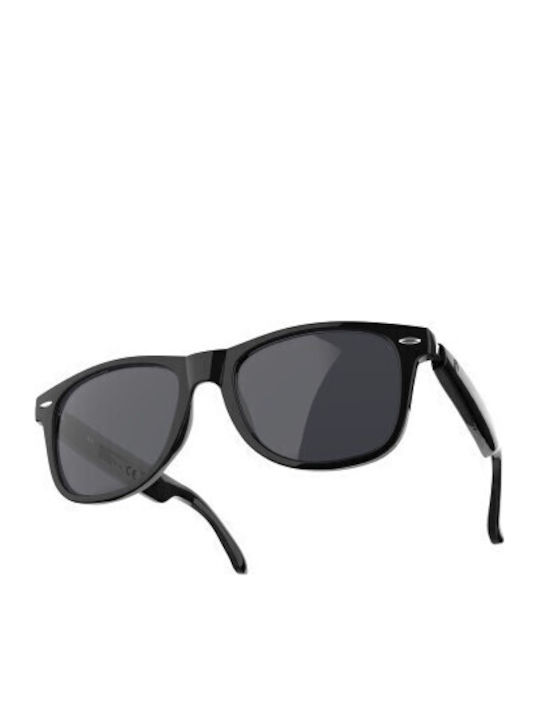 Nilox Unisex Γυαλιά Ηλίου με Μαύρο Σκελετό και Μαύρο Φακό NXSGSMGLASSES - Image 2