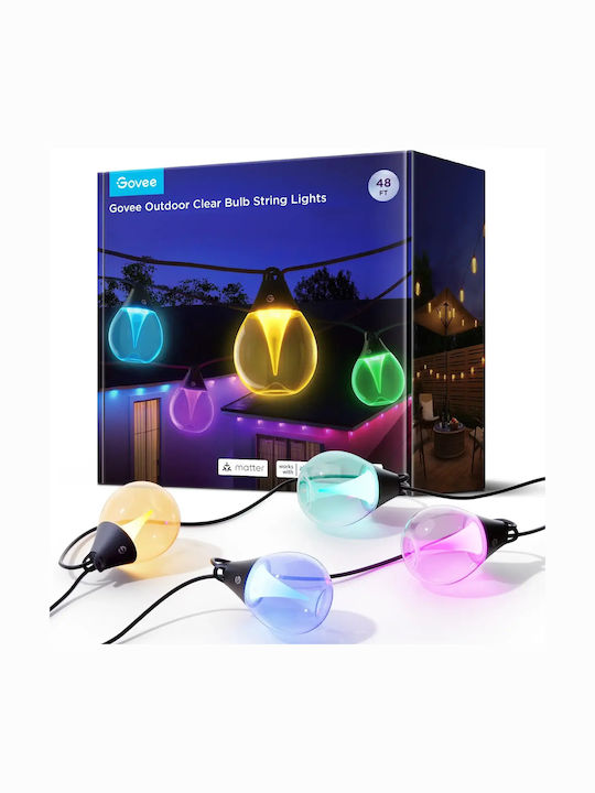 Govee Στεγανή Smart Γιρλάντα Φωτισμού LED IP67 15m RGB H7025CB1 - Image 4