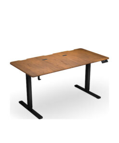 Ηλεκτρικό Γραφείο Gaming Atlas Ξύλινο Dark Wood EY8E006