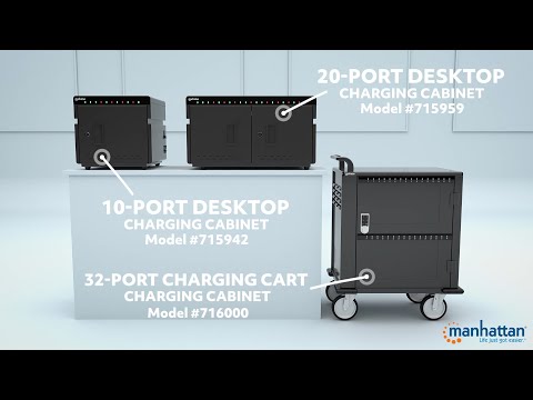 Manhattan Βάση Φόρτισης με 10 Θύρες USB-C 180W Power Delivery σε Μαύρο χρώμα (715942) - Image 7