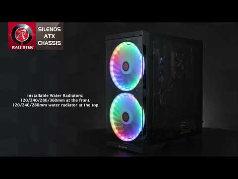 Raijintek Silenos Pro Gaming Midi Tower Κουτί Υπολογιστή με Πλαϊνό Παράθυρο Μαύρο - Image 7