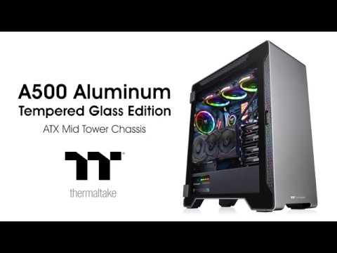 Thermaltake A500 Aluminum Tempered Glass Edition Gaming Midi Tower Κουτί Υπολογιστή με Πλαϊνό Παράθυρο Μαύρο - Image 17