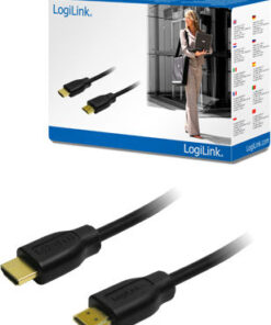 Alternative view of LogiLink CH0038 HDMI 1.4 Cable HDMI male - HDMI male 3m Μαύρο CH0038