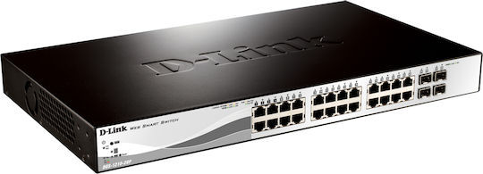 D-Link DGS-1210-28P v1 Managed L2 PoE+ Switch με 28 Θύρες Gigabit (1Gbps) Ethernet και 4 SFP Θύρες - Image 3