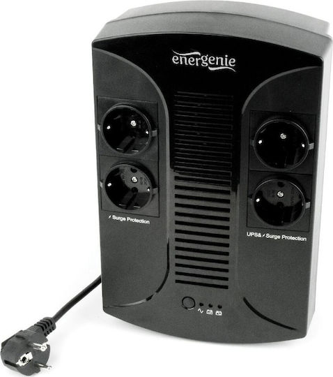 Energenie EG-UPS-002 Line-Interactive 850VA 510W με 4 Schuko Πρίζες - Image 2