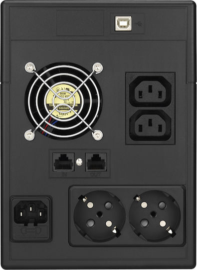 Powerwalker VI 2000 LCD UPS Line-Interactive 2000VA 1200W με 4 Πρίζες - Image 2