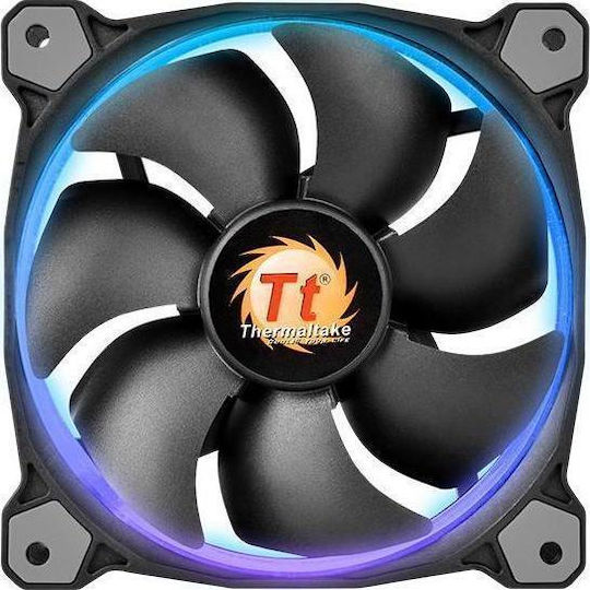 Thermaltake Riing 12 LED Case Fan 120mm με RGB Φωτισμό και Σύνδεση 4-Pin PWM 3τμχ - Image 2