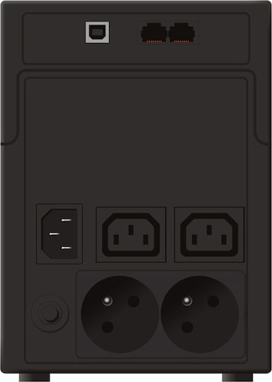 Powerwalker VI 1200 LCD/FR Mini UPS Line-Interactive 1200VA 600W με 2 IEC Πρίζες - Image 2