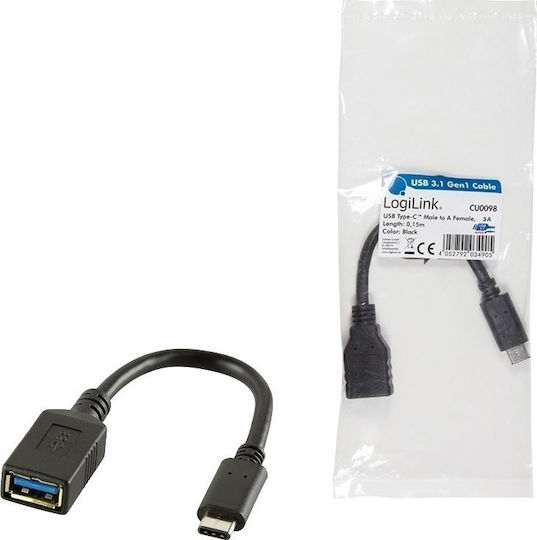 LogiLink Usb 3.1 Gen1 Μετατροπέας USB-C male σε USB-A female 1τμχ - Image 4