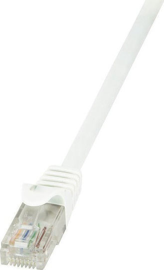 LogiLink U/UTP Cat.6 Καλώδιο Δικτύου Ethernet 3m Λευκό 1τμχ CP2061U