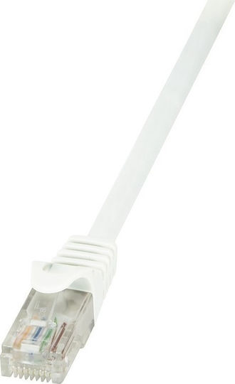LogiLink U/UTP Cat.6 Καλώδιο Δικτύου Ethernet 10m Λευκό 1τμχ CP2091U