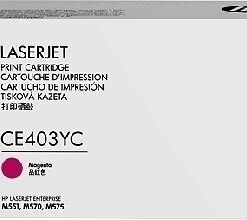HP CE403YC Toner Magenta Γνήσιο Toner Laser Εκτυπωτή Ματζέντα/Κυανό/Μαύρο High Capacity CE403YC