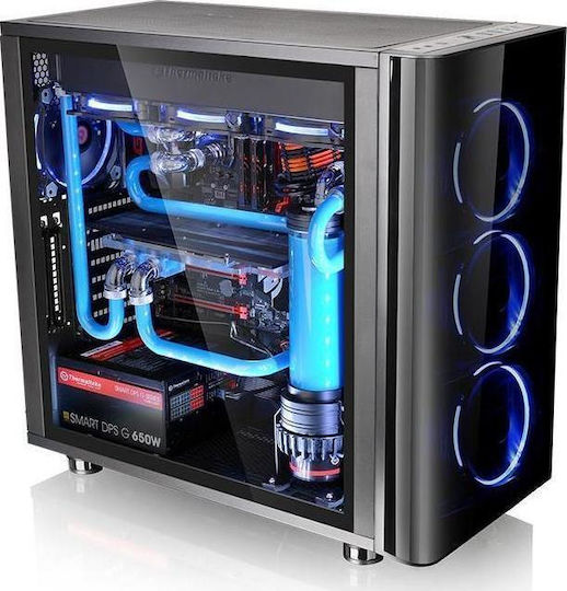 Thermaltake View 31 TG Gaming Midi Tower Κουτί Υπολογιστή με Πλαϊνό Παράθυρο Μαύρο - Image 2