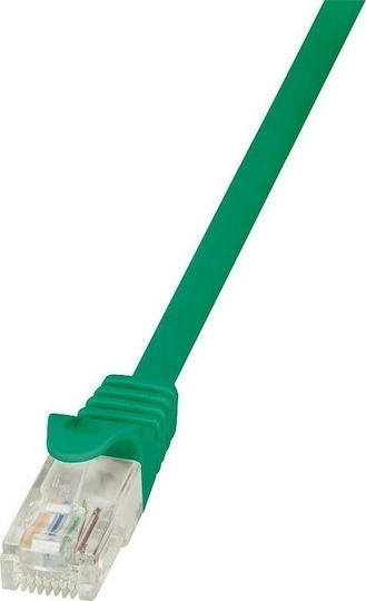 LogiLink U/UTP Cat.6 Καλώδιο Δικτύου Ethernet 10m Πράσινο 1τμχ CP2095U