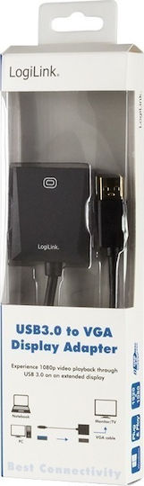 LogiLink Μετατροπέας USB-A male σε VGA female 1τμχ UA0231 - Image 3