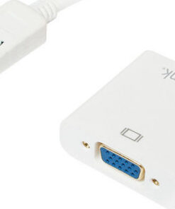LogiLink Μετατροπέας DisplayPort male σε VGA female Λευκό 1τμχ CV0059B