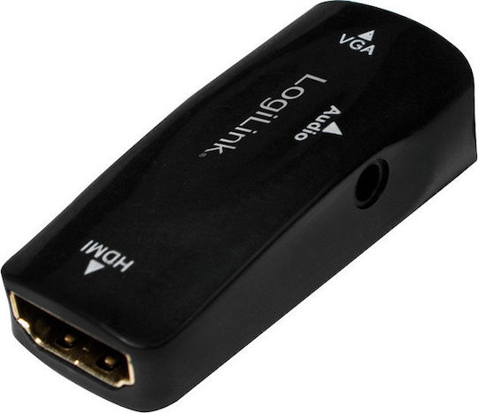 LogiLink Μετατροπέας HDMI female σε 3.5mm / VGA female 1τμχ CV0108
