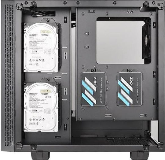 Thermaltake View 21 Tempered Glass Edition Midi Tower Κουτί Υπολογιστή με Πλαϊνό Παράθυρο Μαύρο - Image 11