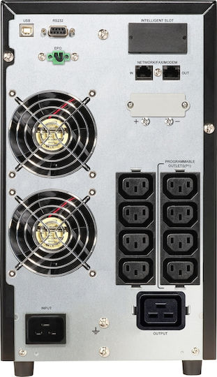 Powerwalker VFI 3000 CG PF1 UPS On-Line 3000VA 3000W με 9 IEC Πρίζες - Image 2