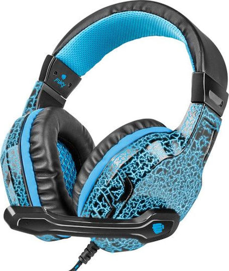 Fury Hellcat Over Ear Gaming Headset με σύνδεση 3.5mm / USB Μπλε