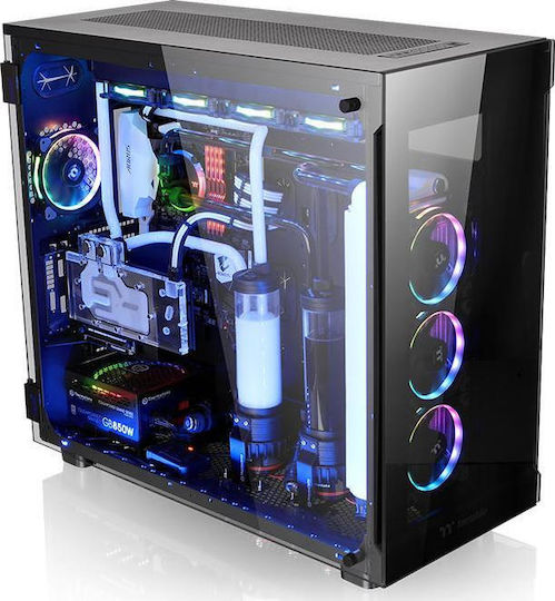 Thermaltake View 91 Tempered Glass RGB Edition Gaming Ultra Tower Κουτί Υπολογιστή με Πλαϊνό Παράθυρο Μαύρο - Image 2