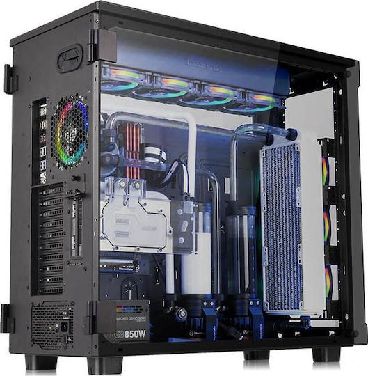 Thermaltake View 91 Tempered Glass RGB Edition Gaming Ultra Tower Κουτί Υπολογιστή με Πλαϊνό Παράθυρο Μαύρο - Image 4