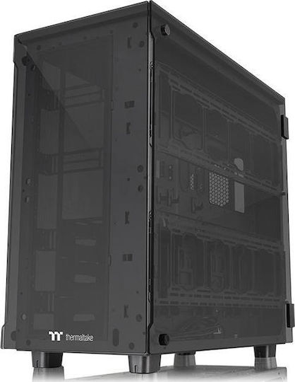 Thermaltake View 91 Tempered Glass RGB Edition Gaming Ultra Tower Κουτί Υπολογιστή με Πλαϊνό Παράθυρο Μαύρο - Image 11