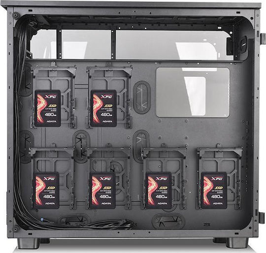 Thermaltake View 91 Tempered Glass RGB Edition Gaming Ultra Tower Κουτί Υπολογιστή με Πλαϊνό Παράθυρο Μαύρο - Image 12