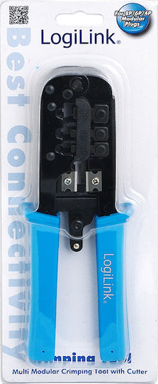 LogiLink Πρέσα Ακροδεκτών Δικτύου RJ12, RJ11, RJ45, RJ10, RJ22 με Απογυμνωτή (Μήκος 180mm) WZ0019 - Image 2