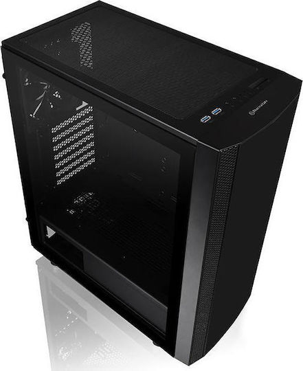 Thermaltake Versa J25 Tempered Glass Edition Midi Tower Κουτί Υπολογιστή με Πλαϊνό Παράθυρο Μαύρο - Image 4