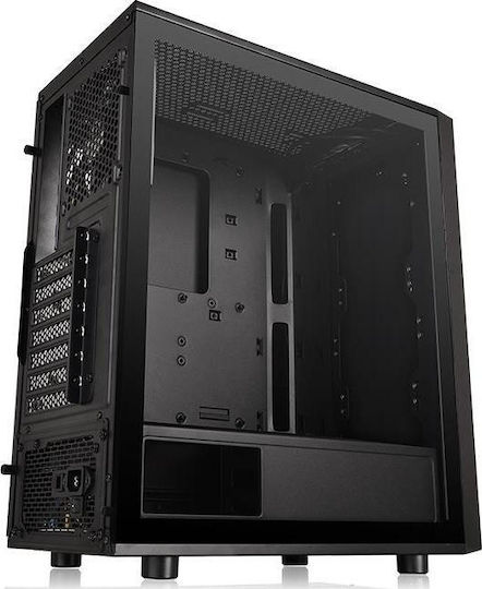 Thermaltake Versa J25 Tempered Glass Edition Midi Tower Κουτί Υπολογιστή με Πλαϊνό Παράθυρο Μαύρο - Image 8