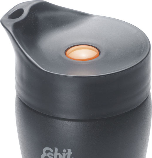 Esbit Travel Mug Ποτήρι Θερμός Ανοξείδωτο BPA Free 375ml Μαύρο με Επιστόμιο MG375S - Image 3