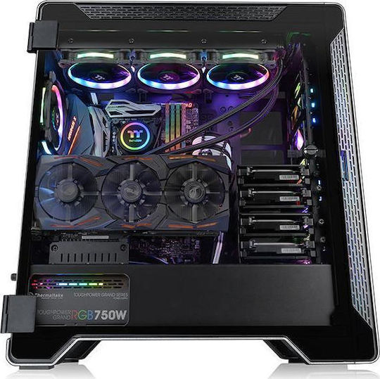 Thermaltake A500 Aluminum Tempered Glass Edition Gaming Midi Tower Κουτί Υπολογιστή με Πλαϊνό Παράθυρο Μαύρο - Image 10