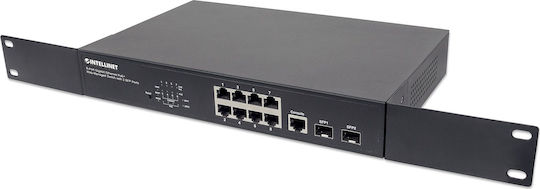 Intellinet 561167 Managed L2 PoE+ Switch με 8 Θύρες Gigabit (1Gbps) Ethernet και 2 SFP Θύρες - Image 4