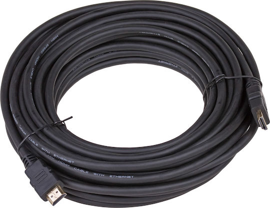 Akyga HDMI 1.4 Angle Cable HDMI male - HDMI male 15m Μαύρο AK-HD-150A - Image 2