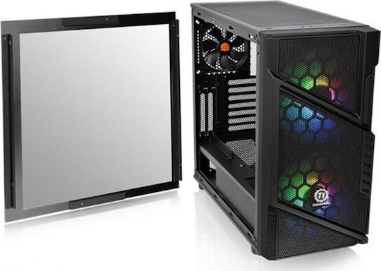 Thermaltake Commander C31 TG ARGB Edition Gaming Midi Tower Κουτί Υπολογιστή με Πλαϊνό Παράθυρο Μαύρο - Image 2