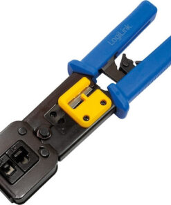 LogiLink Πρέσα Ακροδεκτών Δικτύου RJ12, RJ11, RJ45 με Απογυμνωτή (Μήκος 220mm) WZ0037