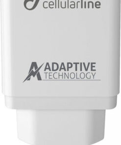 Alternative view of Cellular Line Φορτιστής με Θύρα USB-A και Καλώδιο USB-C 15W Λευκός (ACHSMKIT15WTYCW)