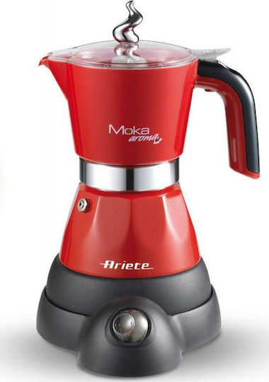 Ariete Mokina Ηλεκτρικό Μπρίκι Espresso 4cups Κόκκινο