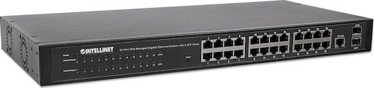 Intellinet 560917 Managed L2 Switch με 24 Θύρες Gigabit (1Gbps) Ethernet και 2 SFP Θύρες - Image 2