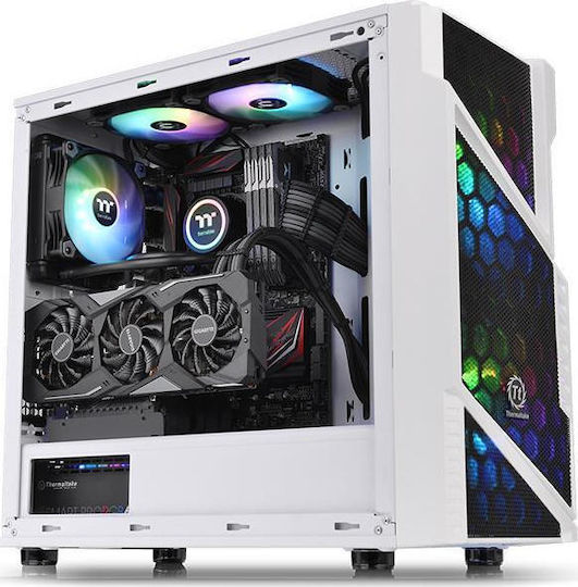 Thermaltake Commander C31 ARGB Gaming Midi Tower Κουτί Υπολογιστή με Πλαϊνό Παράθυρο Snow - Image 7