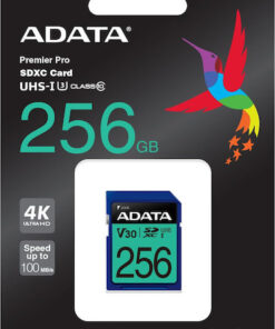 Adata Premier Pro SDXC 256GB Class 10 U3 V30 UHS-I