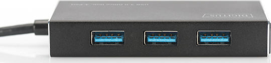 Digitus USB 3.0 Hub 4 Θυρών με σύνδεση USB-A (DA-70240-1) - Image 3