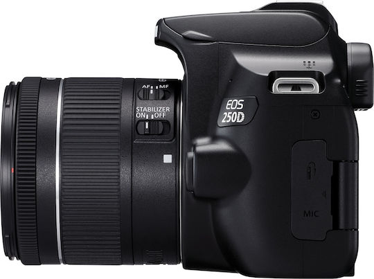 Canon DSLR Φωτογραφική Μηχανή EOS 250D Crop Frame Kit (EF-S 18-55mm F4-5.6 IS STM) Black - Image 8