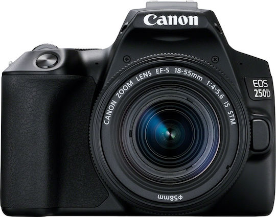 Canon DSLR Φωτογραφική Μηχανή EOS 250D Crop Frame Kit (EF-S 18-55mm F4-5.6 IS STM) Black - Image 2