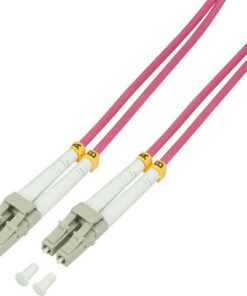 LogiLink Καλώδιο Οπτικής Ίνας LC-LC 0.5m Μωβ 1τμχ FP4LC00