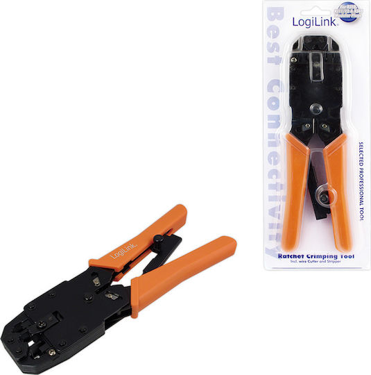 LogiLink Πρέσα Ακροδεκτών Δικτύου RJ12, RJ11, RJ10 με Απογυμνωτή & Μηχανισμό Καστάνιας (Μήκος 200mm) WZ0003 - Image 2