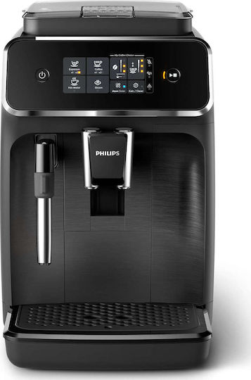 Philips Series 2200 Αυτόματη Μηχανή Espresso 1500W Πίεσης 15bar με Μύλο Άλεσης Μαύρη - Image 4