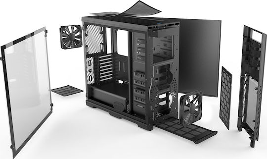 Phanteks Enthoo Pro Tempered Glass Full Tower Κουτί Υπολογιστή με Πλαϊνό Παράθυρο Μαύρο - Image 11